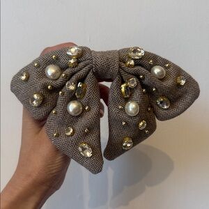 Lele Sadoughi bow ribbon hair clip